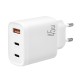 Мережевий зарядний пристрій XO L117 fast charging charger 45W White